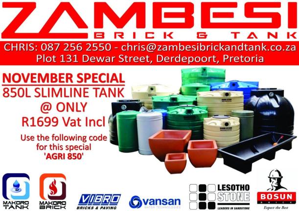 N030482 ZAMBESI BRICK AND TANK